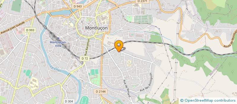 localisation de l'entreprise SCI SIDUS à MONTLUCON