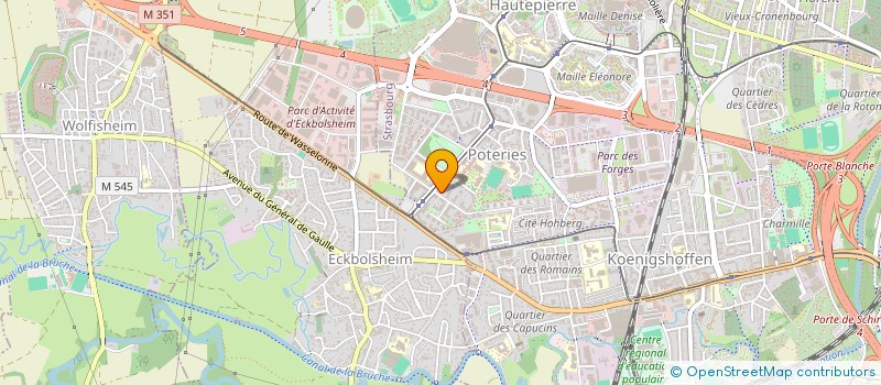 localisation de l'entreprise SCI SIECLE DU VERSEAU  STRASBOURG