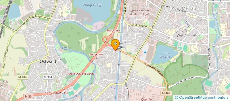 localisation de l'entreprise SCI SIEGRIST  ILLKIRCH-GRAFFENSTADEN