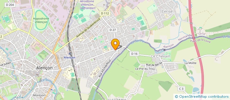 localisation de l'entreprise SCI SIEREBOIS à ALENCON
