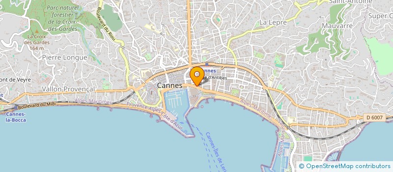 localisation de l'entreprise SCI SIERRAVAL à CANNES