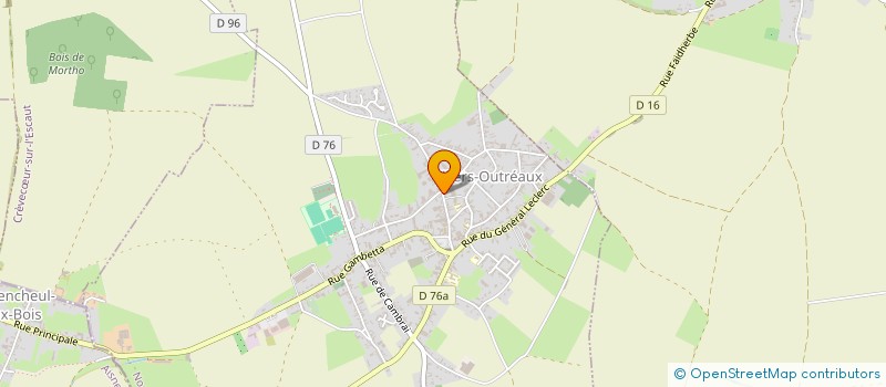 localisation de l'entreprise SCI SIF  VILLERS-OUTREAUX