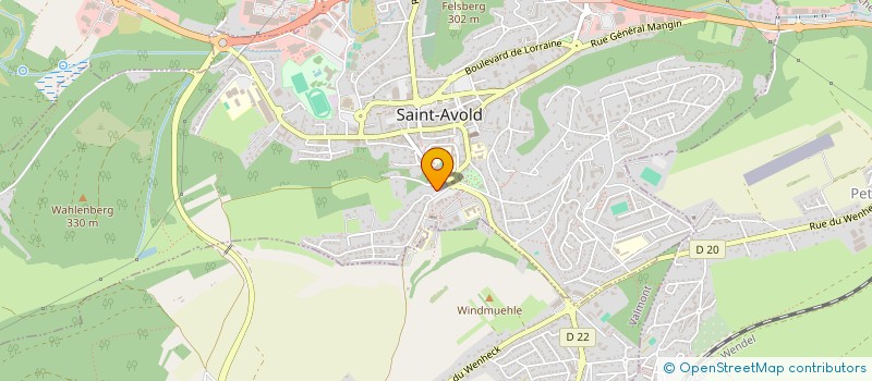 localisation de l'entreprise SCI SIFAC  SAINT-AVOLD
