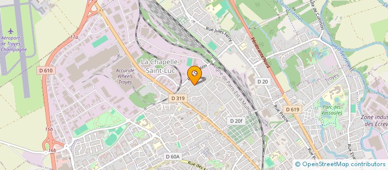 localisation de l'entreprise SCI SIFAD  LA CHAPELLE-SAINT-LUC