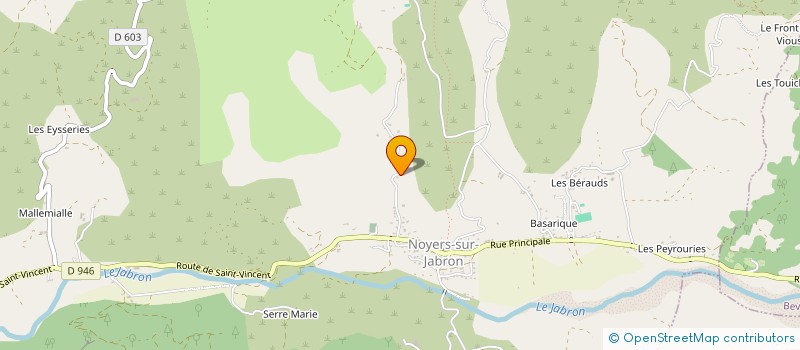 localisation de l'entreprise SCI SIFFREDI  NOYERS-SUR-JABRON