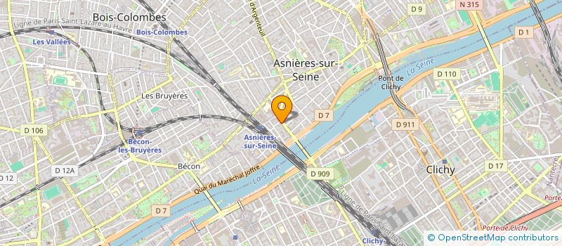 localisation de l'entreprise SCI SIFIMMO à ASNIERES-SUR-SEINE