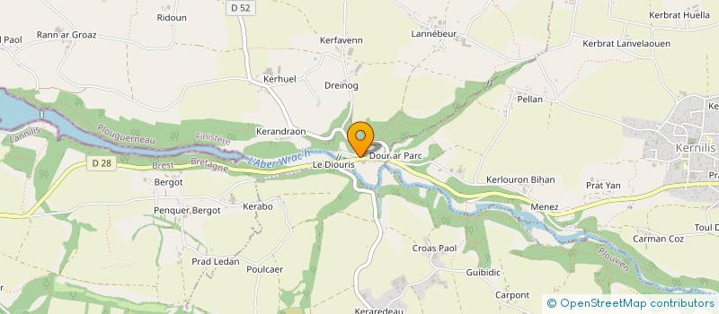 localisation de l'entreprise SCI SIG  PLOUGUERNEAU