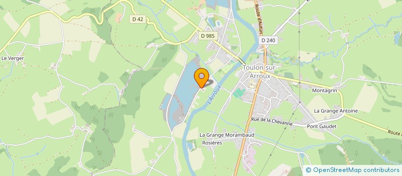 localisation de l'entreprise SCI SIGAL  TOULON-SUR-ARROUX