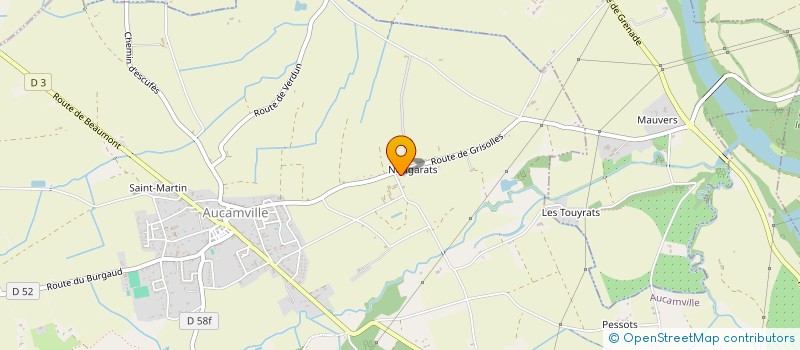 localisation de l'entreprise SCI SIGALERES  AUCAMVILLE