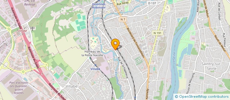 localisation de l'entreprise SCI SIGAP à CORBEIL-ESSONNES