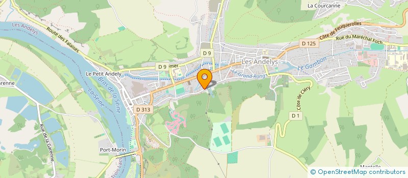 localisation de l'entreprise SCI SIGE  LES ANDELYS