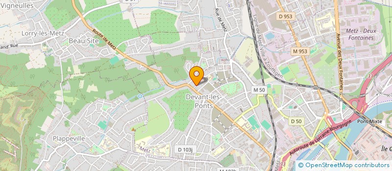 localisation de l'entreprise SCI SIGICOS  METZ