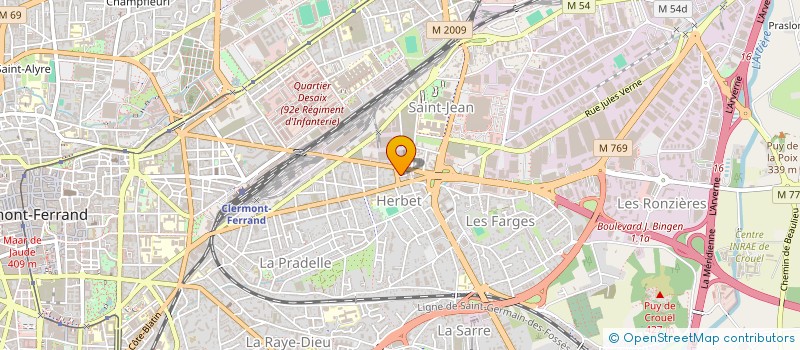 localisation de l'entreprise SCI SIGIRIYA  CLERMONT-FERRAND