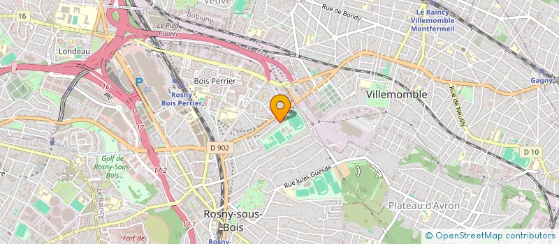 localisation de l'entreprise SCI SIGMA BAIL à ROSNY-SOUS-BOIS