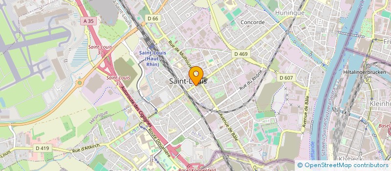 localisation de l'entreprise SCI SIGMA-D  SAINT-LOUIS