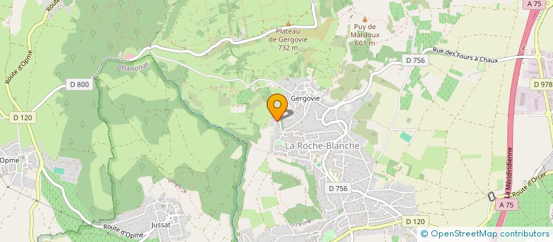 localisation de l'entreprise SCI SIGMAR  LA ROCHE-BLANCHE