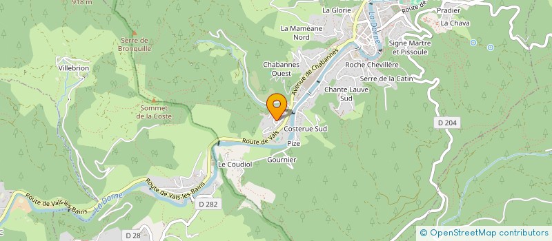 localisation de l'entreprise SCI SIGNAL 22  LE CHEYLARD