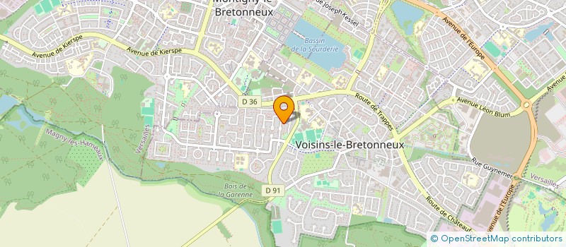 localisation de l'entreprise SCI SIGNATURE JC  VOISINS-LE-BRETONNEUX