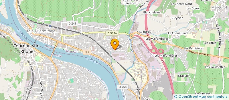 localisation de l'entreprise SCI SIGNEROSE  TAIN-L'HERMITAGE