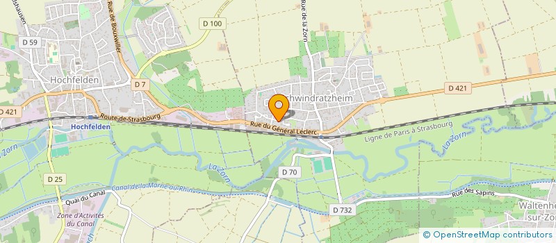 localisation de l'entreprise SCI SIGO  SCHWINDRATZHEIM