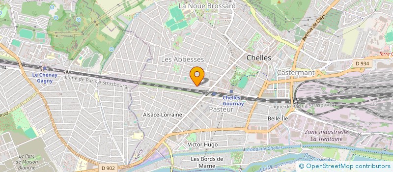 localisation de l'entreprise SCI SIHAM  CHELLES