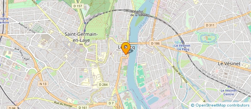 localisation de l'entreprise SCI SIHEM  LE PECQ