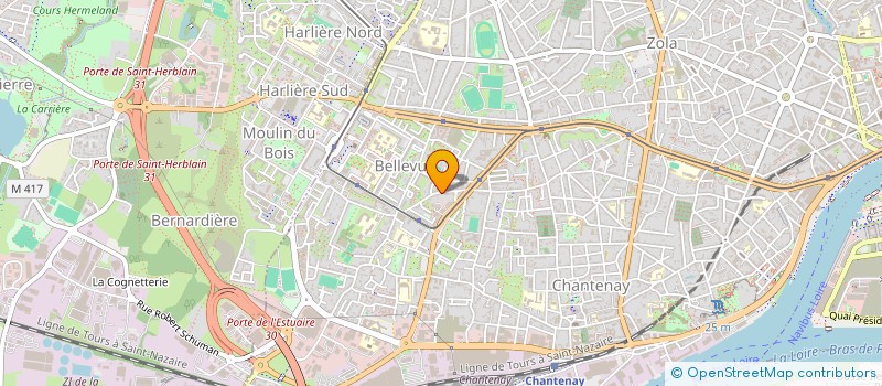 localisation de l'entreprise SCI SIHO à NANTES