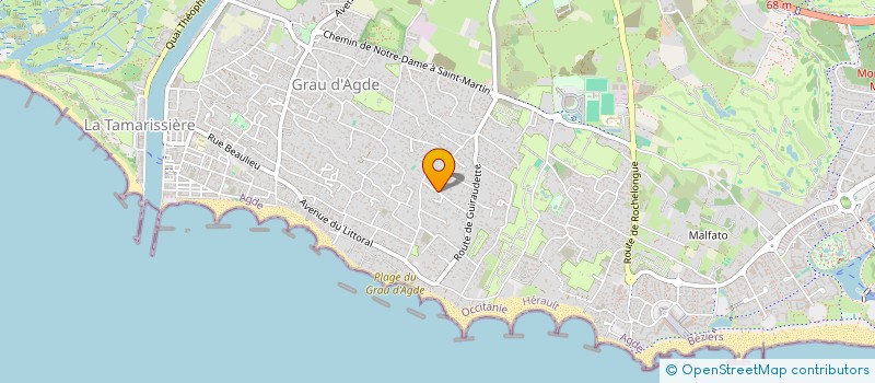 localisation de l'entreprise SCI SIIB  AGDE