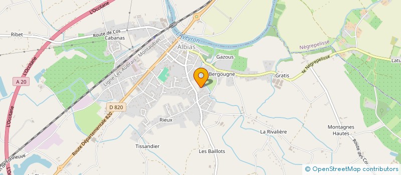 localisation de l'entreprise SCI SIIREL  ALBIAS