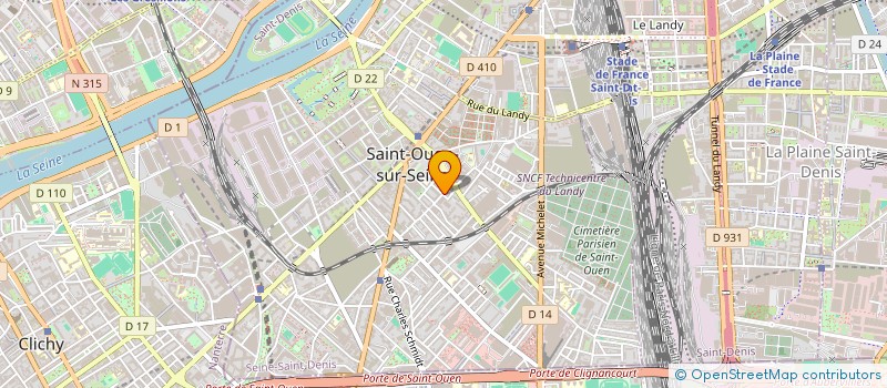 localisation de l'entreprise SCI SIIRUS  SAINT-OUEN-SUR-SEINE