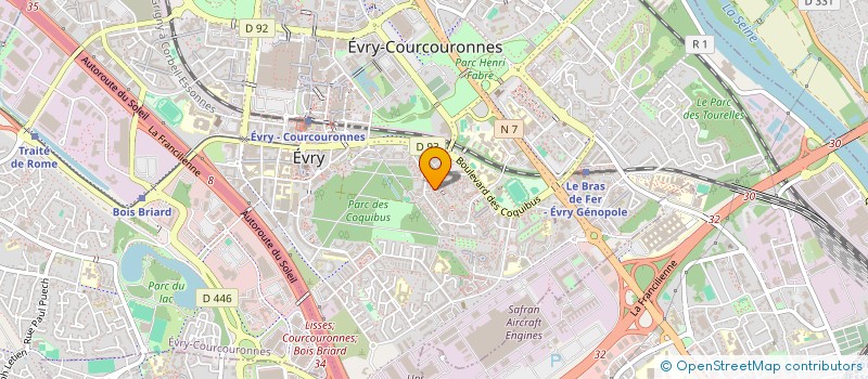 localisation de l'entreprise SCI SIJOZE à EVRY-COURCOURONNES