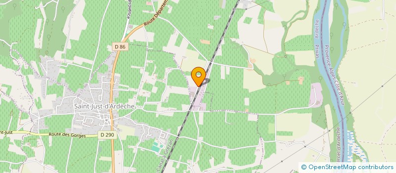 localisation de l'entreprise SCI SIJV  SAINT-MARCEL-D'ARDECHE