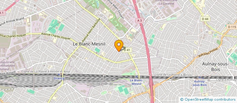 localisation de l'entreprise SCI SIKARAM à LE BLANC-MESNIL