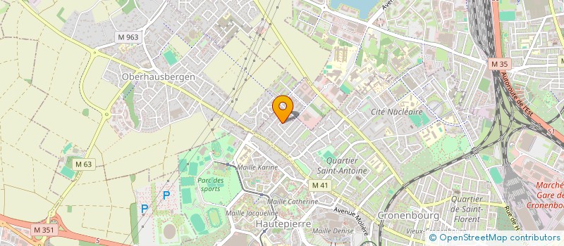 localisation de l'entreprise SCI SIL M.E.I à STRASBOURG