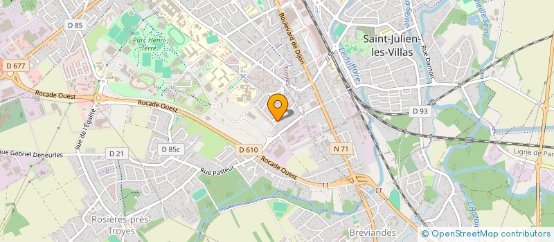 localisation de l'entreprise SCI SILA  ROSIERES-PRES-TROYES