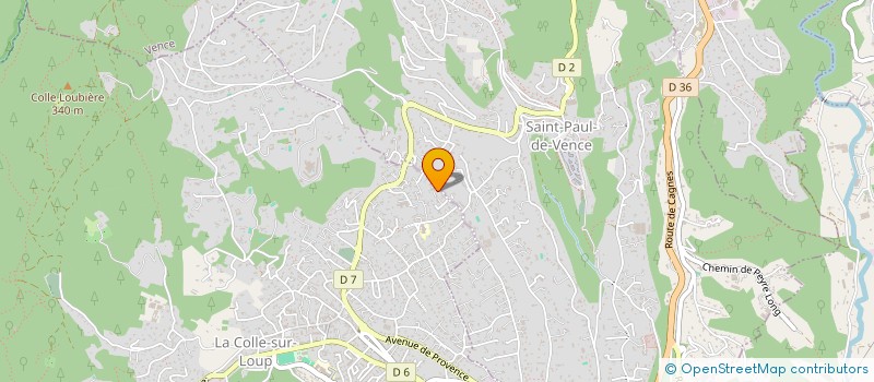 localisation de l'entreprise SCI SILADE  LA COLLE-SUR-LOUP