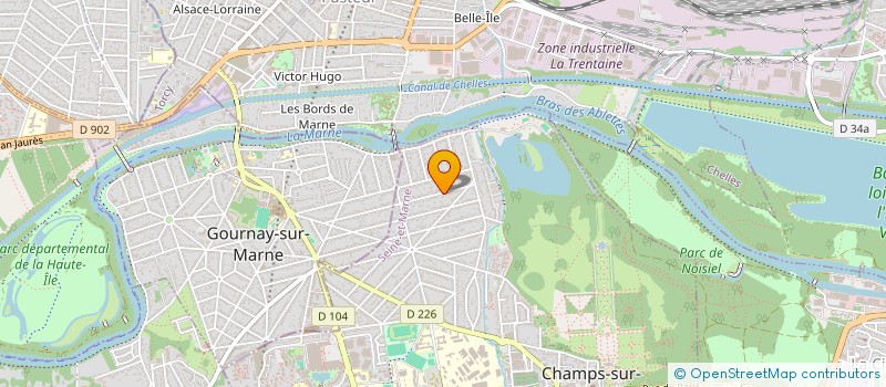 localisation de l'entreprise SCI SILAIRE DEVEZE  CHAMPS-SUR-MARNE