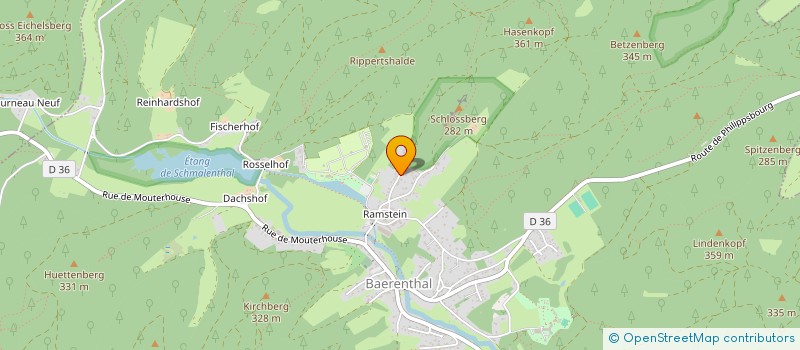 localisation de l'entreprise SCI SILBERQUELLE  BAERENTHAL