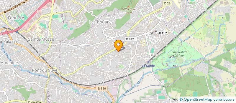 localisation de l'entreprise SCI SILDAUR à LA GARDE