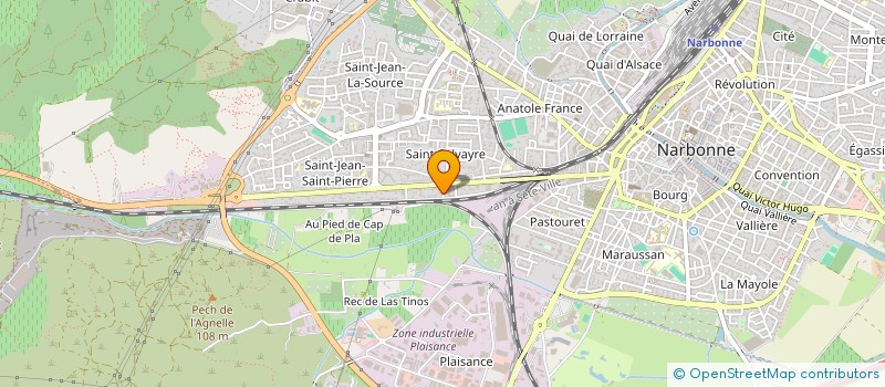 localisation de l'entreprise SCI SILEF  NARBONNE