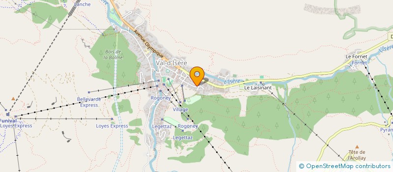 localisation de l'entreprise SCI SILENES 142  VAL-D ISERE