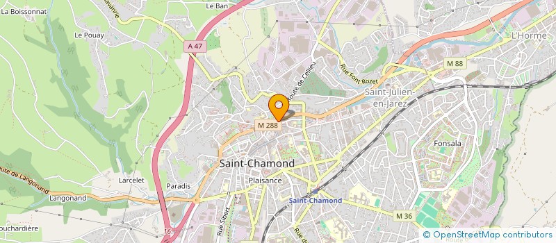 localisation de l'entreprise SCI SILEX  SAINT-CHAMOND