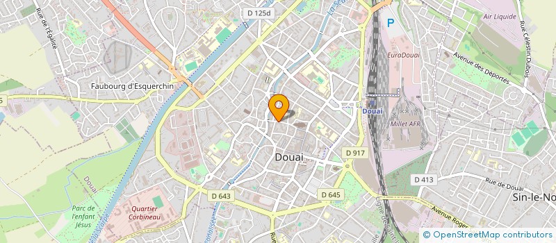 localisation de l'entreprise SCI SILEX à DOUAI