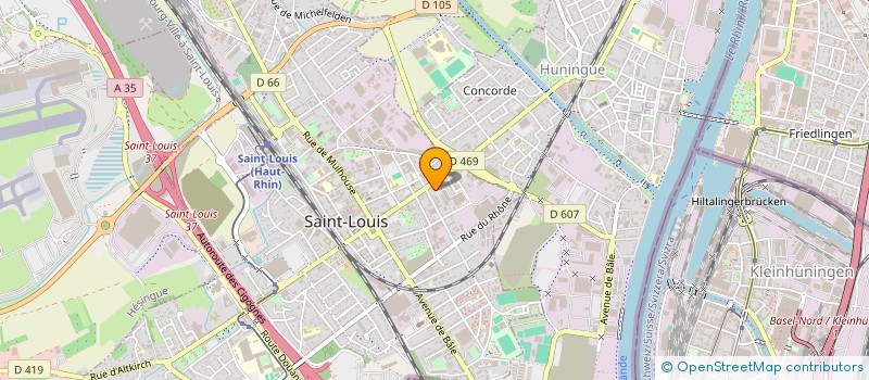 localisation de l'entreprise SCI SILHOUETTE  SAINT-LOUIS