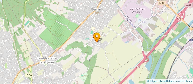 localisation de l'entreprise SCI SILHOUETTE  BERNIN