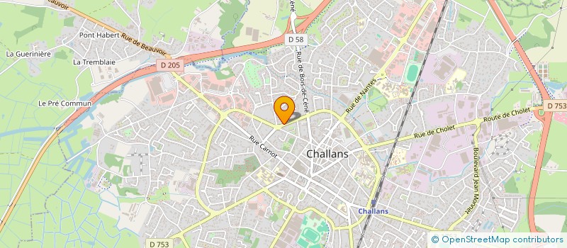 localisation de l'entreprise SCI SILHOUETTES à CHALLANS