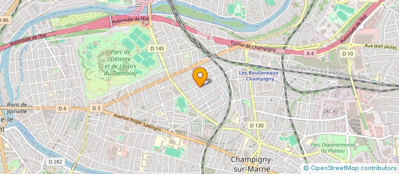 localisation de l'entreprise SCI SILICE à CHAMPIGNY SUR MARNE