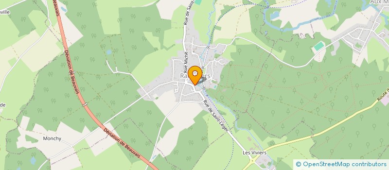 localisation de l'entreprise SCI SILLAGES  RAINVILLERS