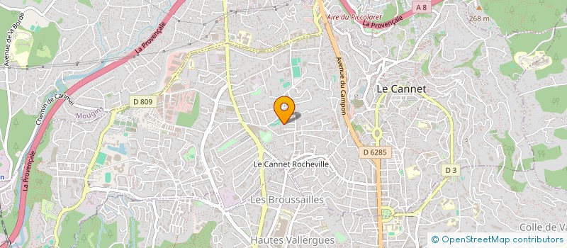 localisation de l'entreprise SCI SILLY à LE CANNET