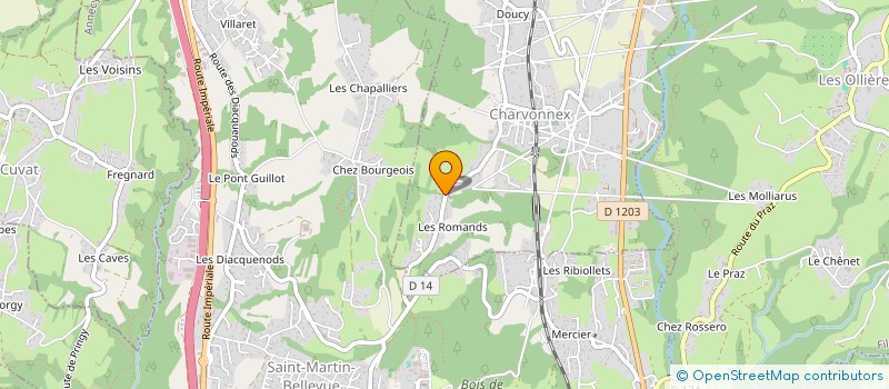 localisation de l'entreprise SCI SILOE  CHARVONNEX